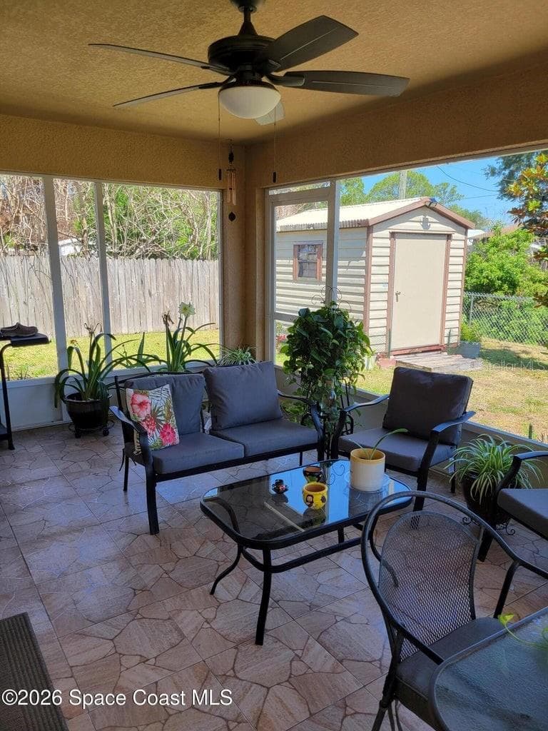screened porch - 1703 VALCOURT ST NW, PALM BAY