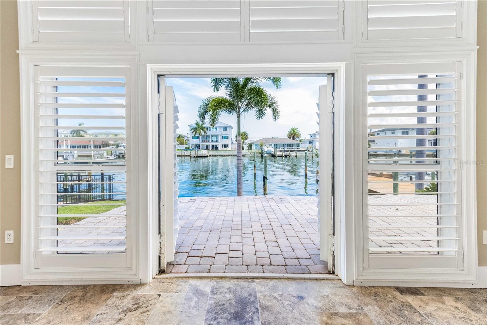 FRENCH DOORS FROM MASTER - 440 PALM IS SE, CLEARWATER BEACH