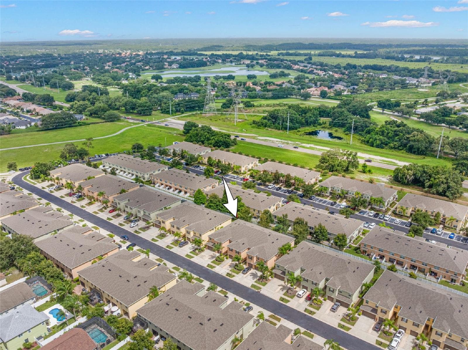 Aerial view - 9524 TRUMPET VINE LOOP, NEW PORT RICHEY