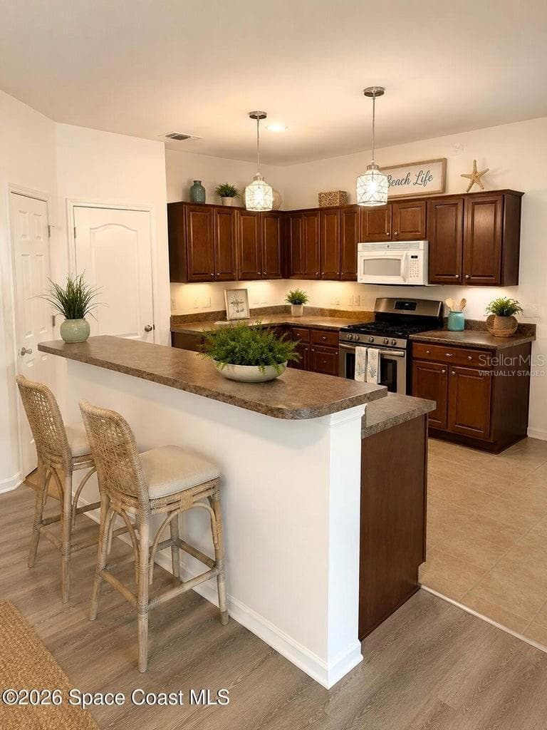 Virtually Staged Kitchen - 782 MARIAN CT, TITUSVILLE