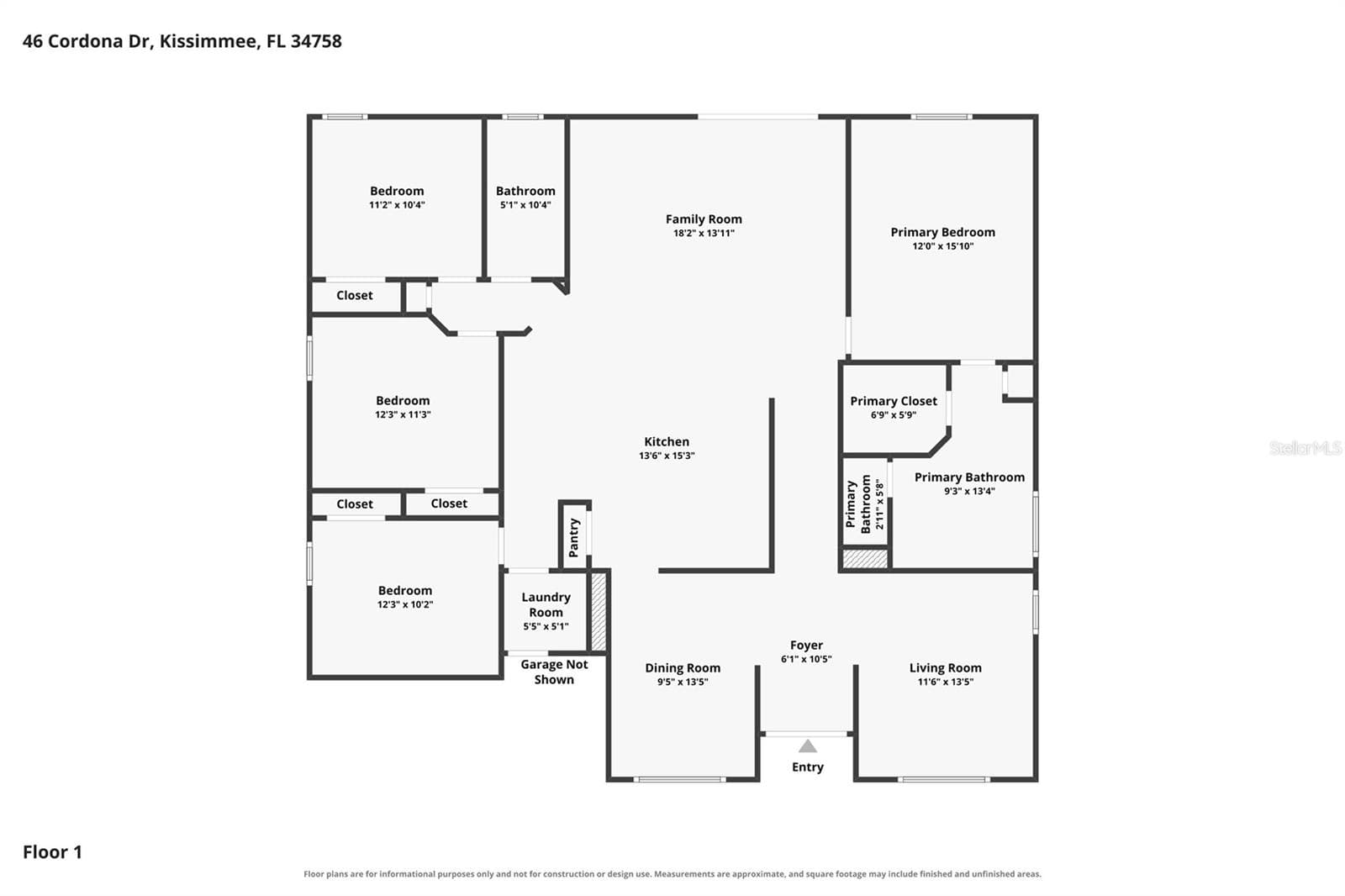 Floor Plan - 46 CORDONA DR, KISSIMMEE