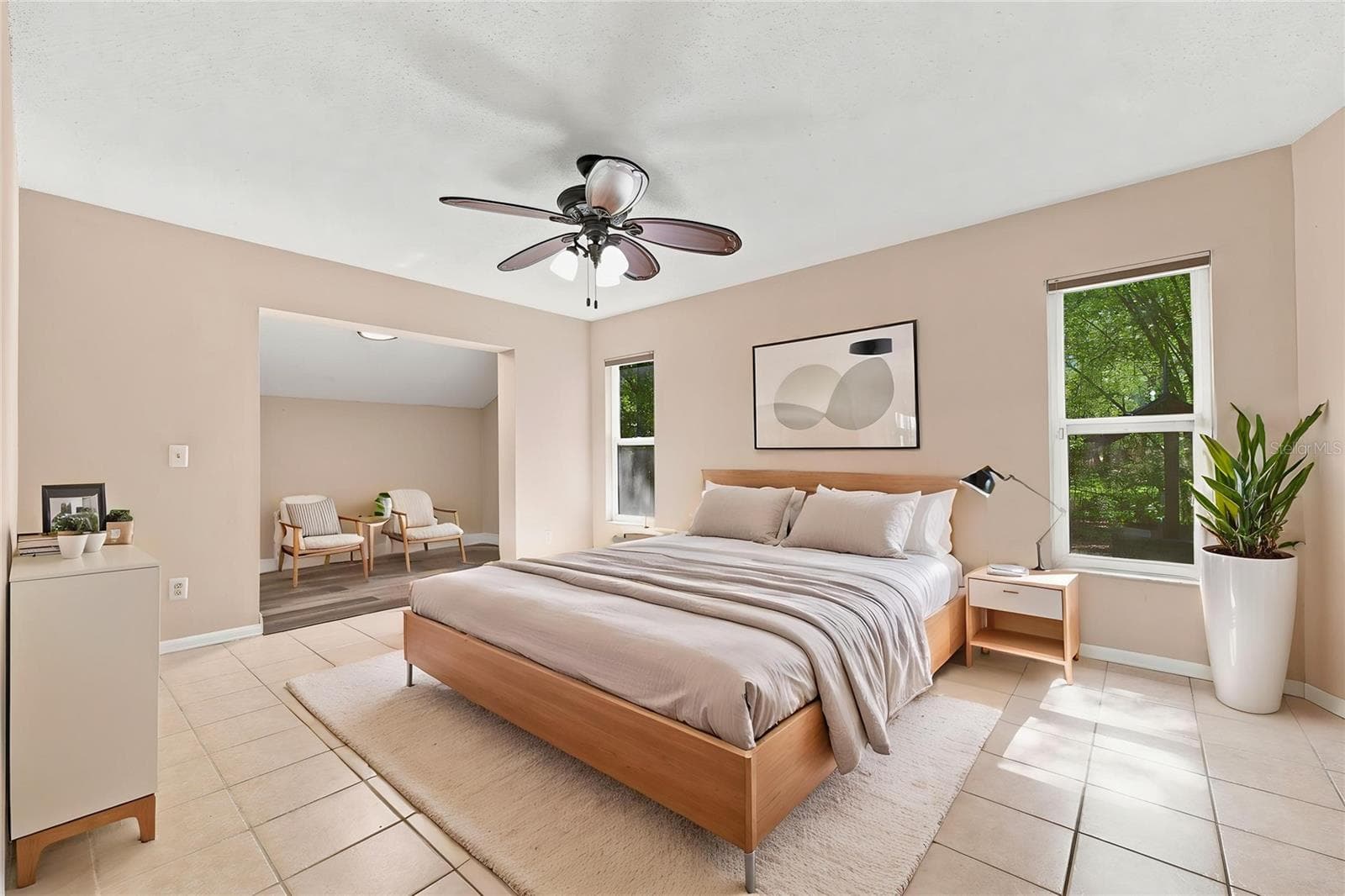 Primary Bedroom (Virtual Staged) - 16426 FORZANDO AVE, BROOKSVILLE
