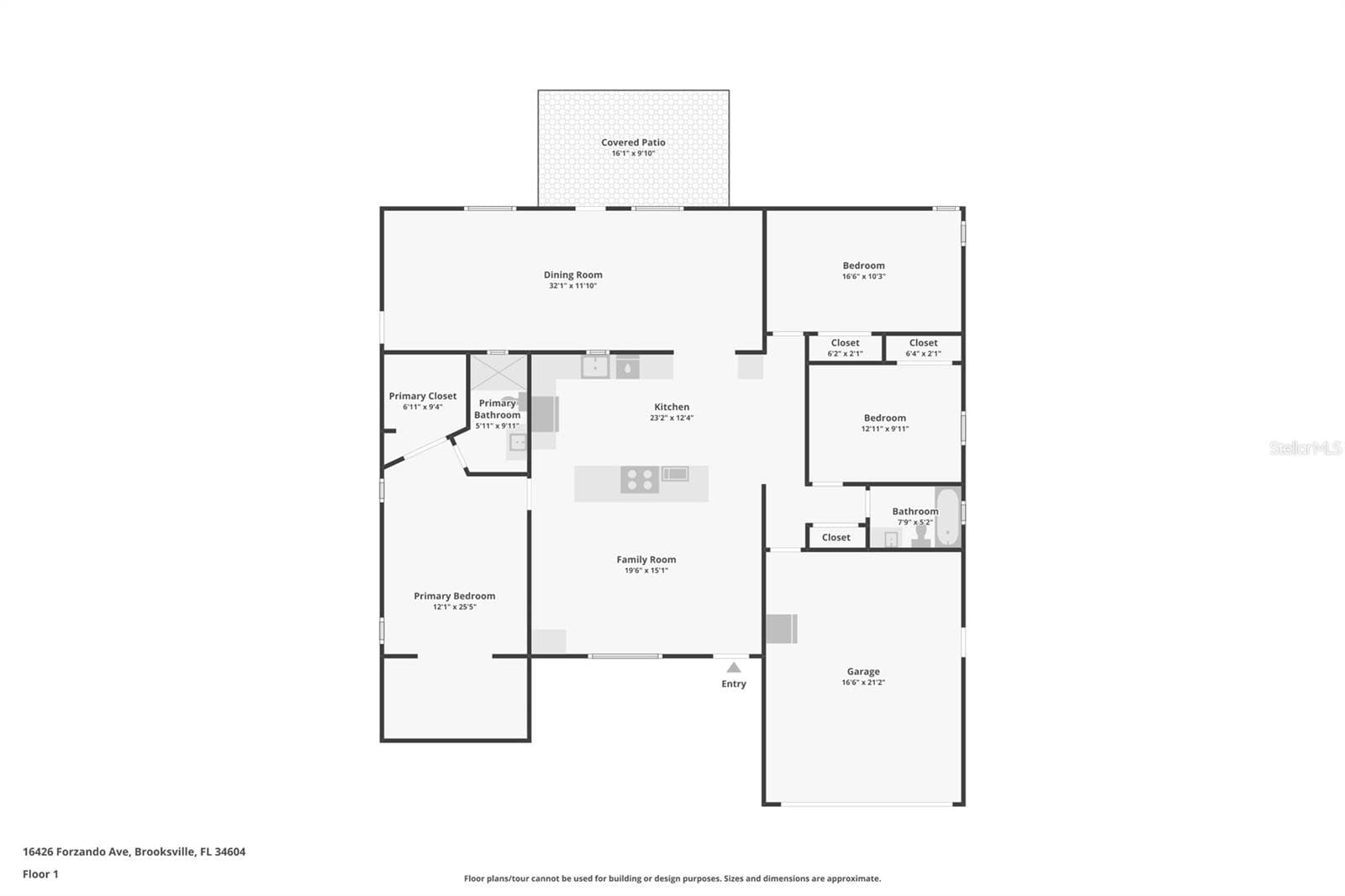Floorplan - 16426 FORZANDO AVE, BROOKSVILLE
