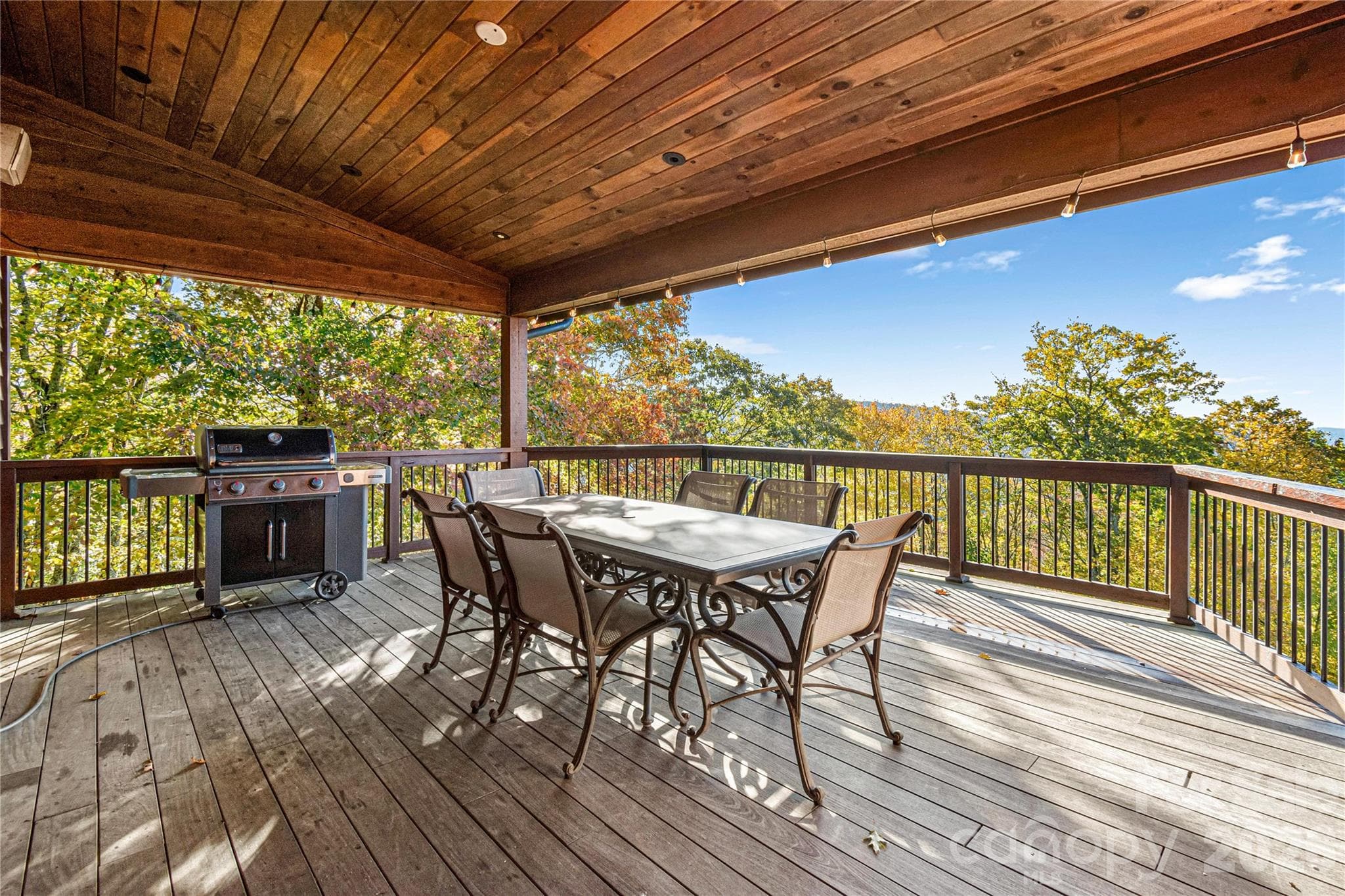 Back deck to main house - 419 Summit Trail, Banner Elk