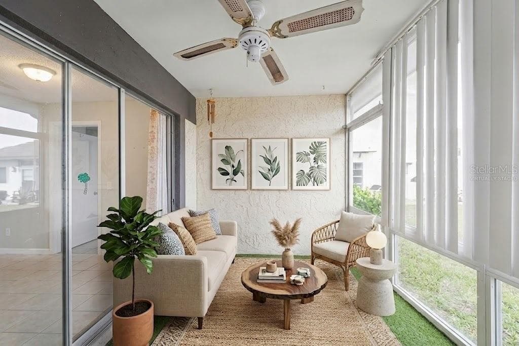 Virtually Staged Bonus Sun Room - 4800 LAKE VILLA DR, CLEARWATER