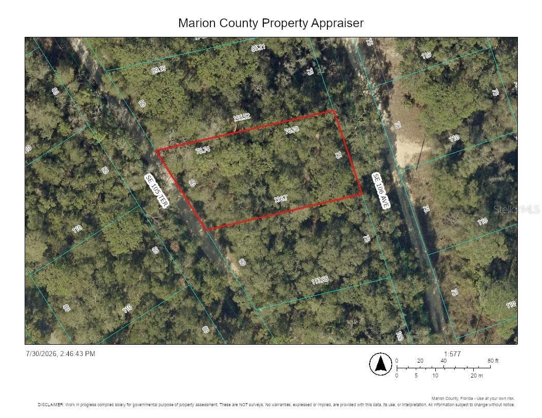Paved road at entrance just a few lots north - 00 SE 105TH TER, OCKLAWAHA