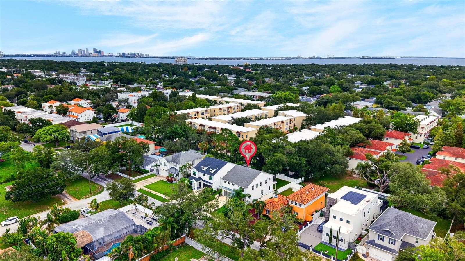 Ariel of property & Proximity to Bayshore/Downtown - 5818 1/2 S 6TH ST, TAMPA