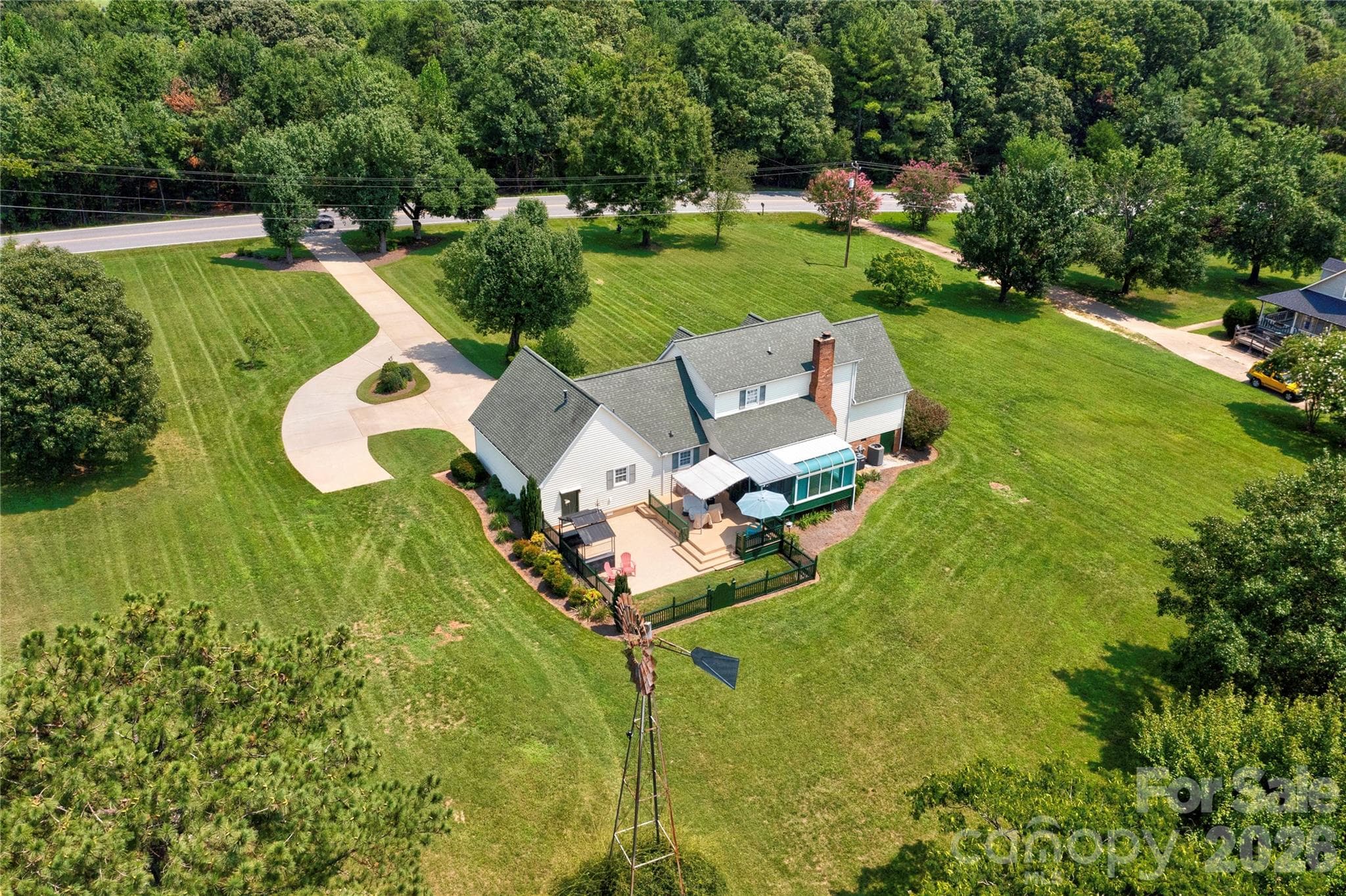 Aerial View - 719 W Zion Church Road, Shelby