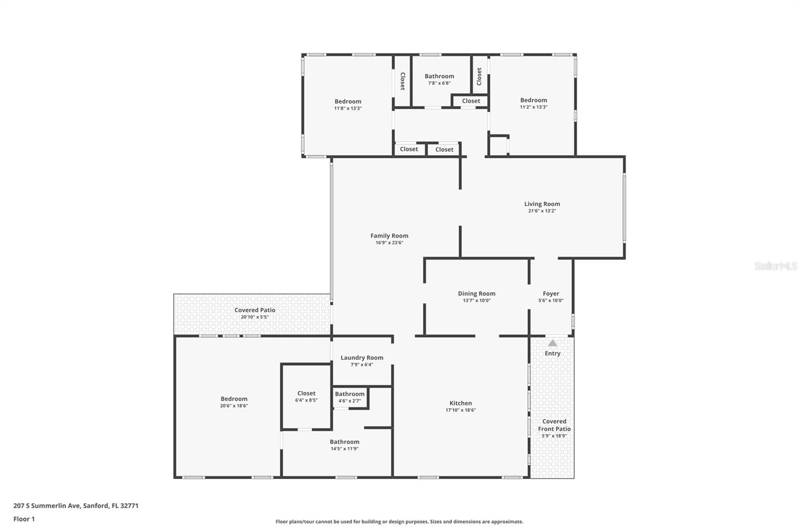 Single Family Residence at 207 S SUMMERLIN AVE, SANFORD, photo 50 of 50