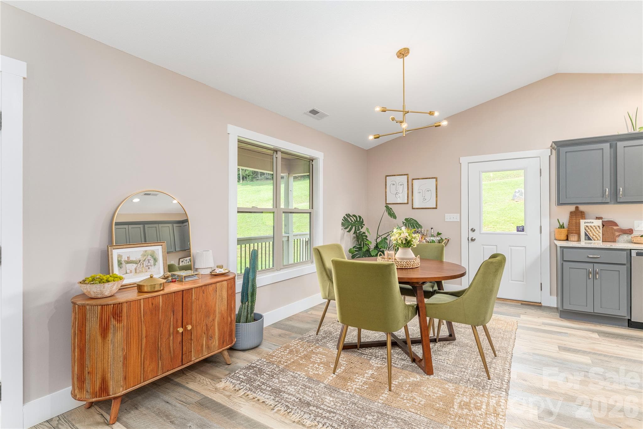 Large wide vinyl plank wood flooring - 38 Sunrise Drive, Mars Hill