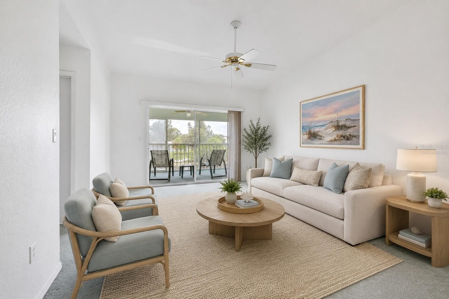 Virtually Staged - Living Room - 5725 GREENWOOD AVE #4201, NORTH PORT