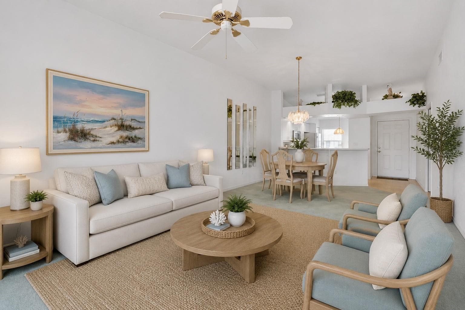 Virtually Staged - Living Room - 5725 GREENWOOD AVE #4201, NORTH PORT