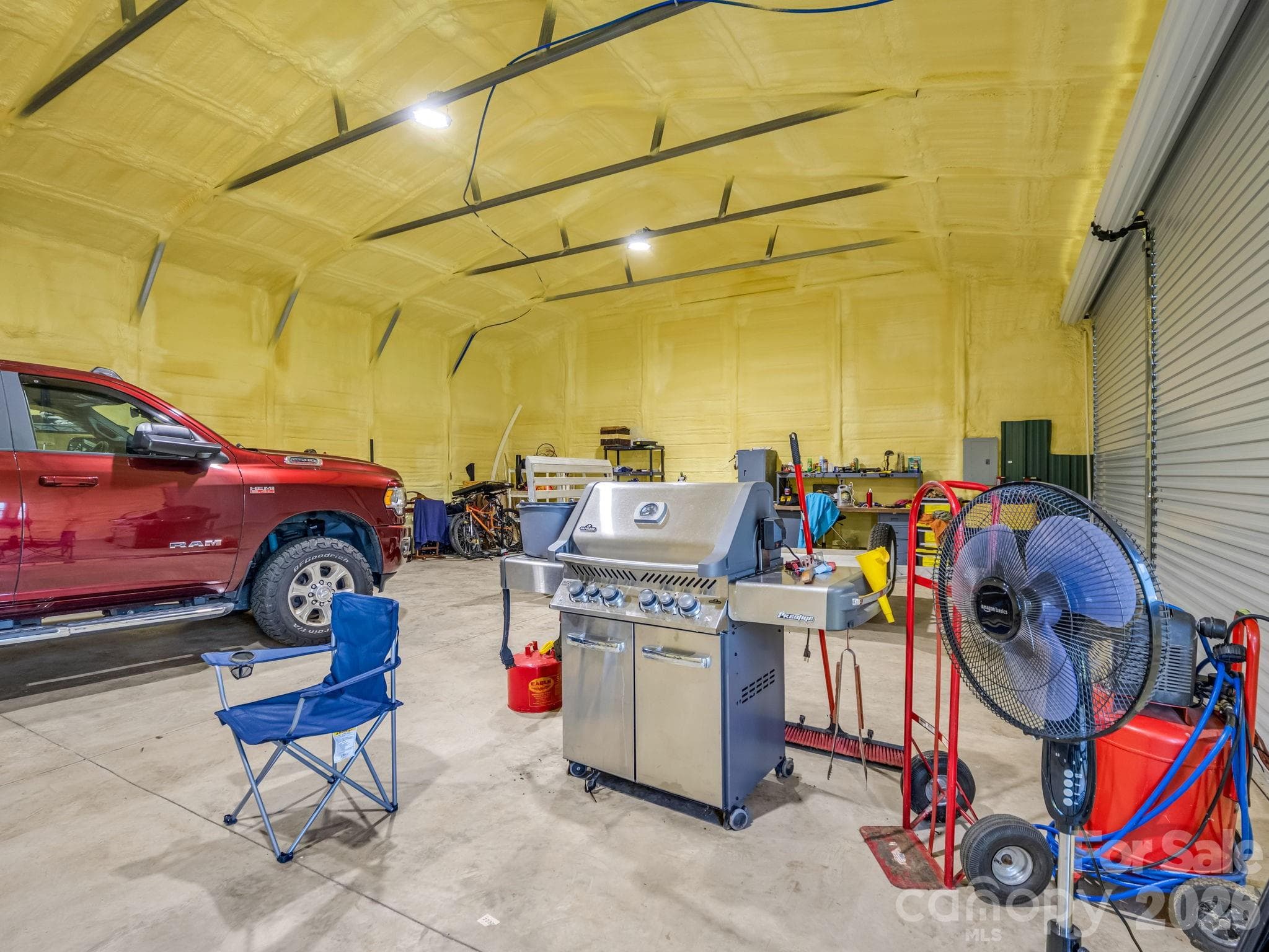 Spray Foam Insulated Garage - 605 Hollis Road, Ellenboro