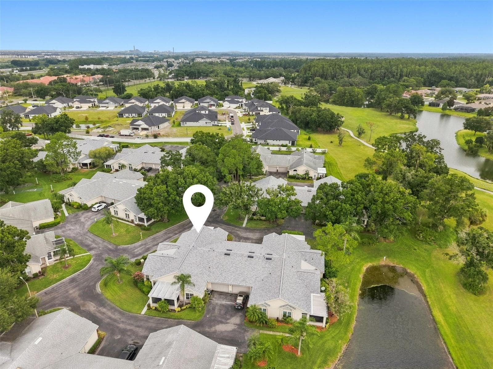 Aerial view of condo and community - 1124 GOLFVIEW WOODS DR #na, SUN CITY CENTER