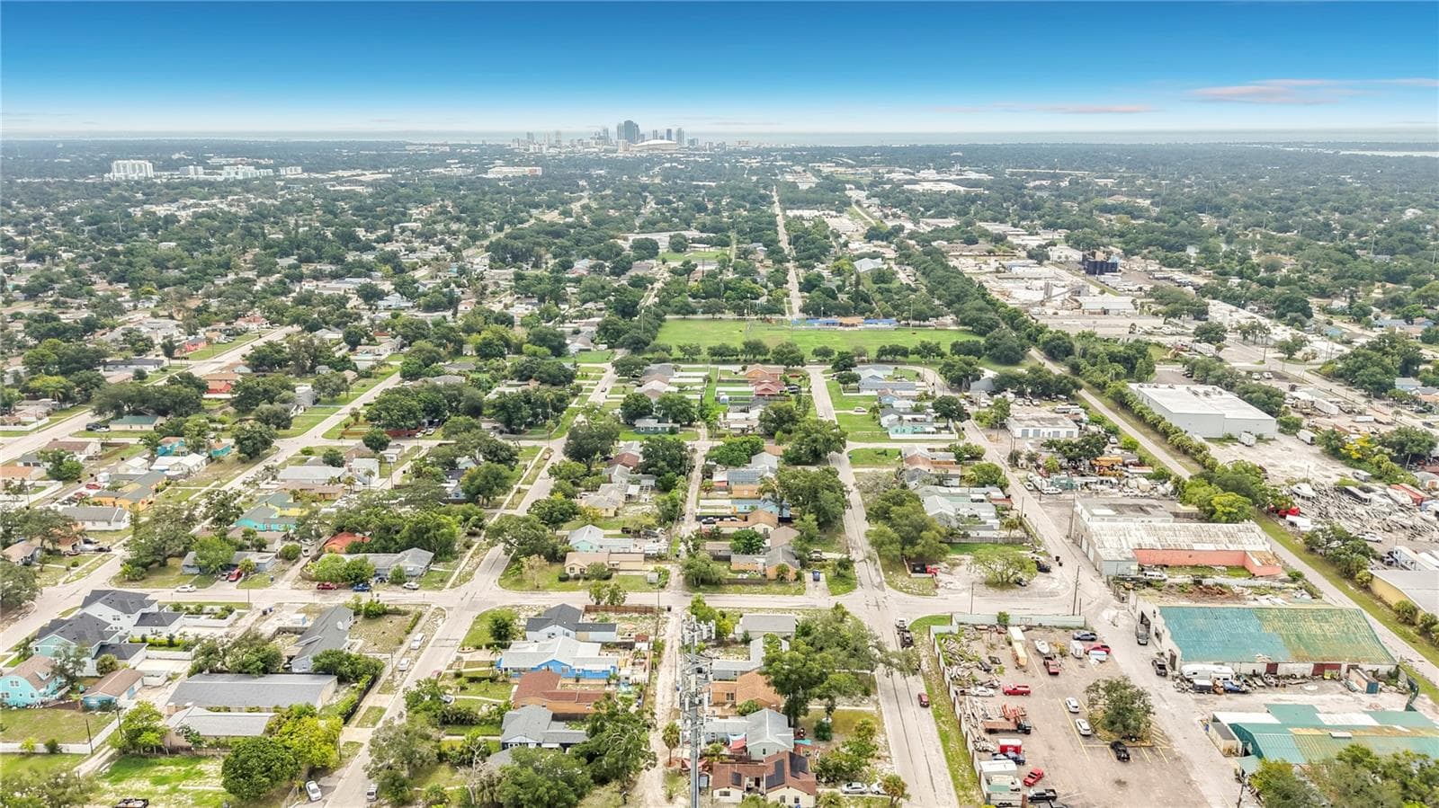 East Aerial View - 4831 FAIRFIELD AVE S, ST PETERSBURG
