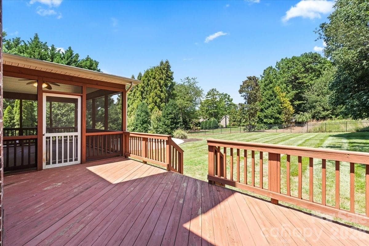 Open deck area perfect for grilling - 109 Pauls Lane, Mooresville