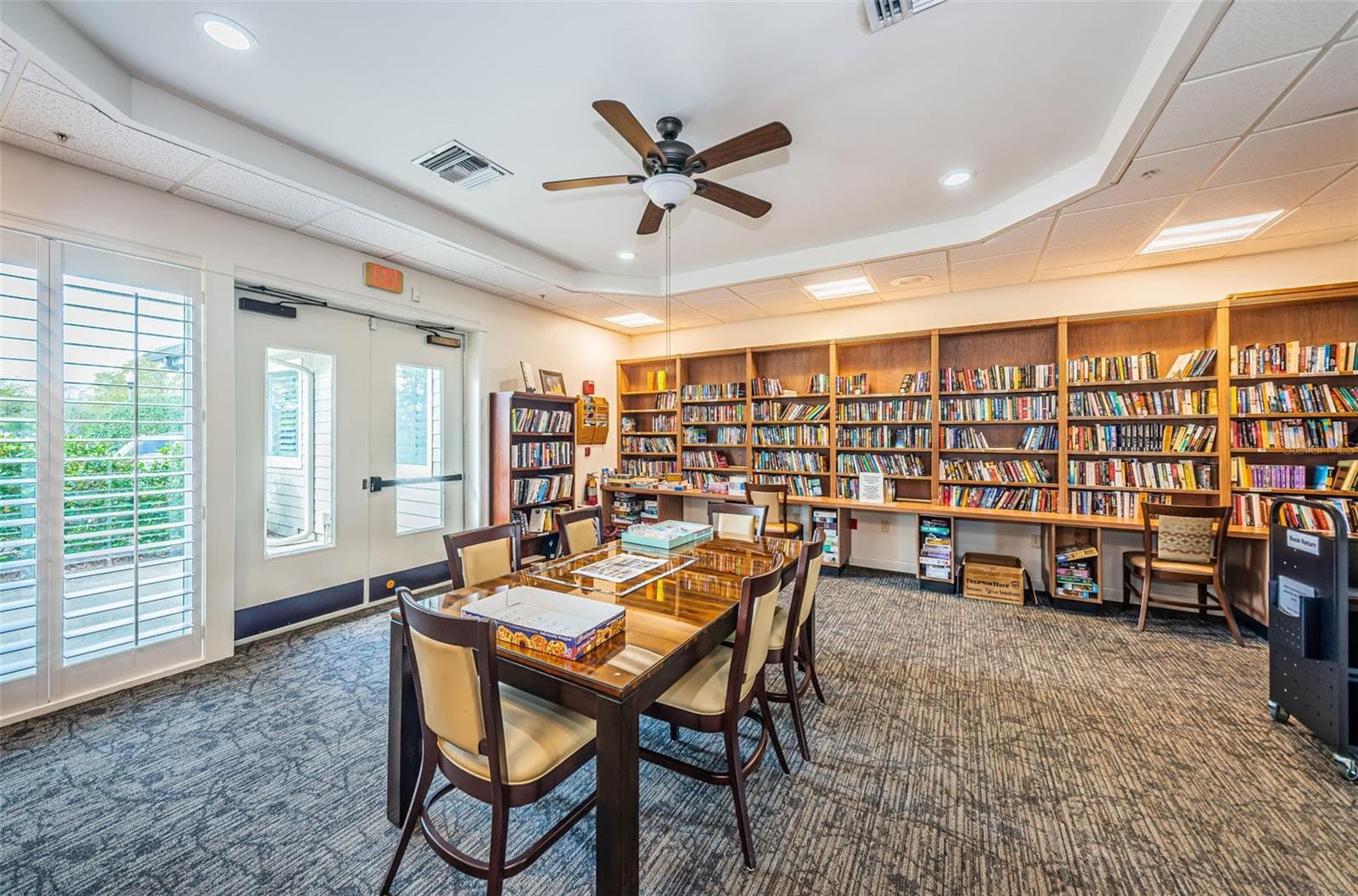 THE LIBRARY IN CLUBHOUSE - 12021 FERN TERRACE CT, TRINITY