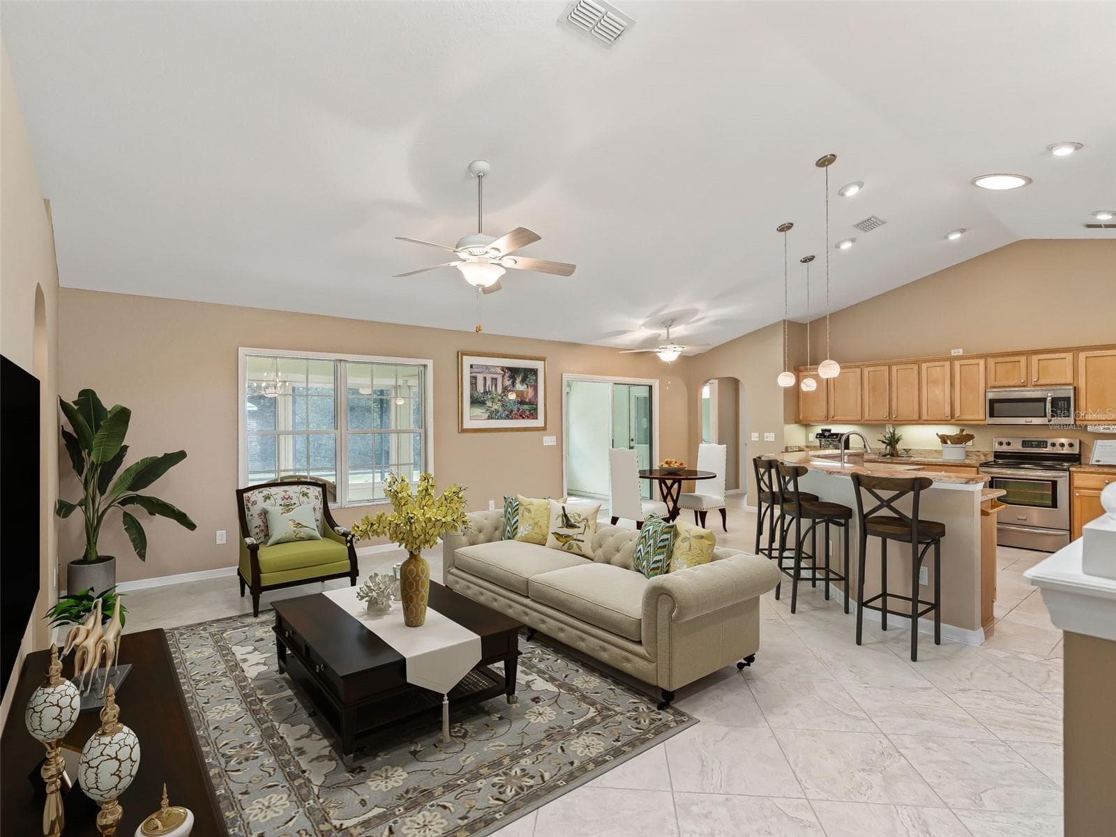 Virtually Staged open fl. plan - 17879 SE 125TH CIR, SUMMERFIELD