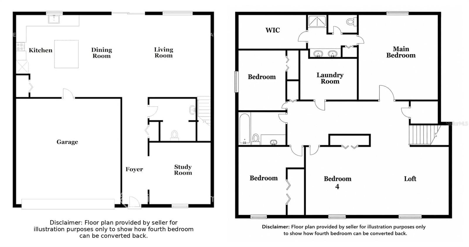 Seller provided illustrative floor plan, for example purposes only - 5512 OLANO ST, PALMETTO