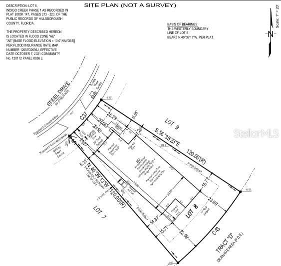 Plot Plan - 823 STEEL DR, APOLLO BEACH