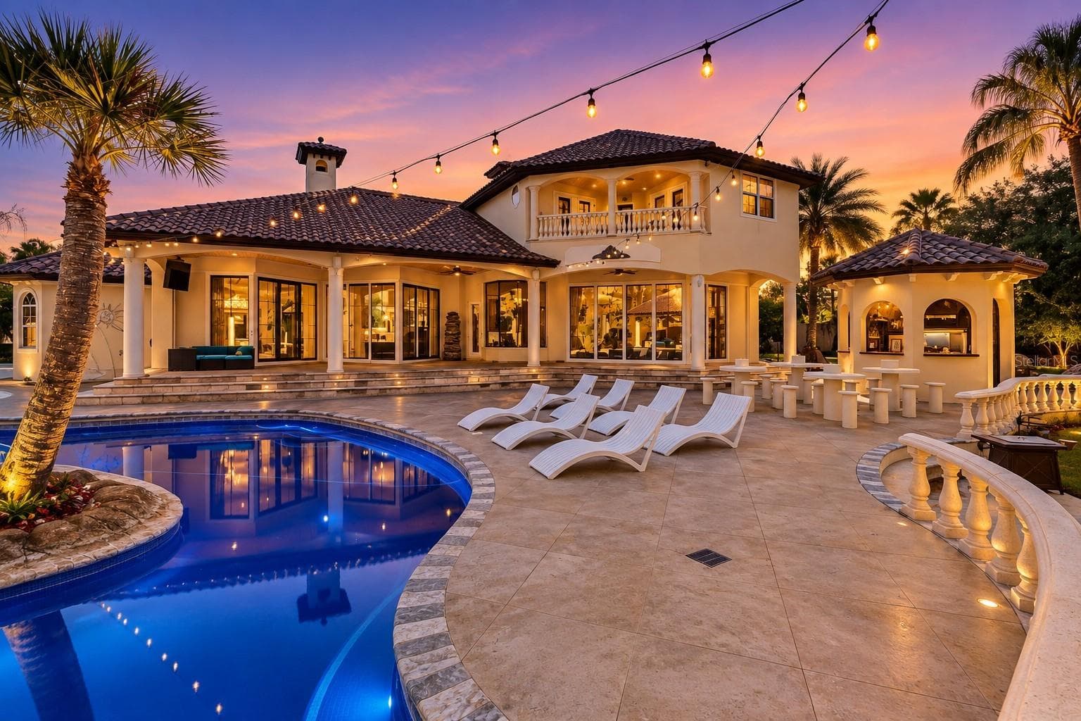 Twilight Mediterranean Poolside Retreat - 19165 GERACI RD, LUTZ