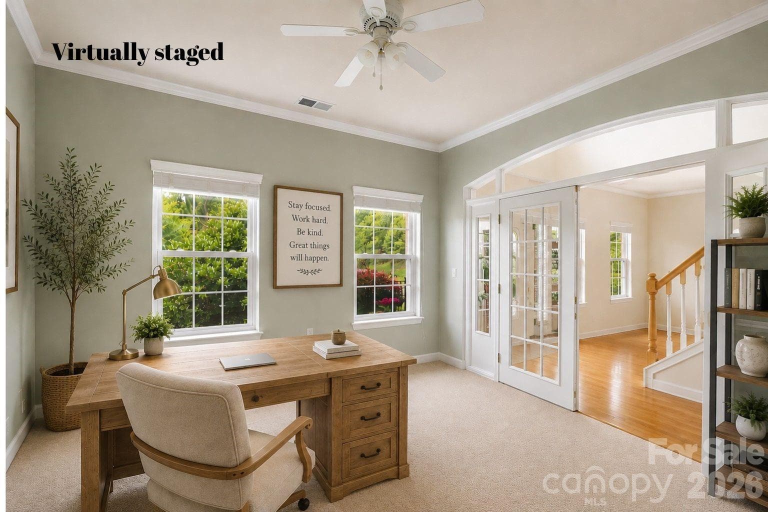Office/flex space virtually staged - Concord