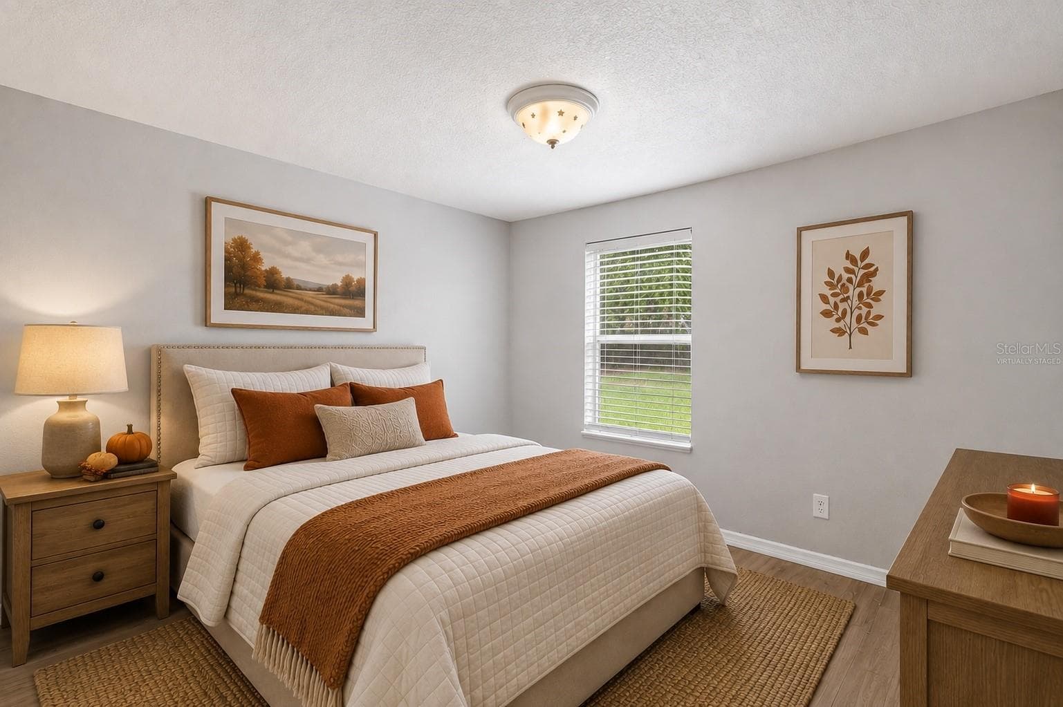 Bedroom virtually staged. - 2535 SE 172ND ST, SUMMERFIELD