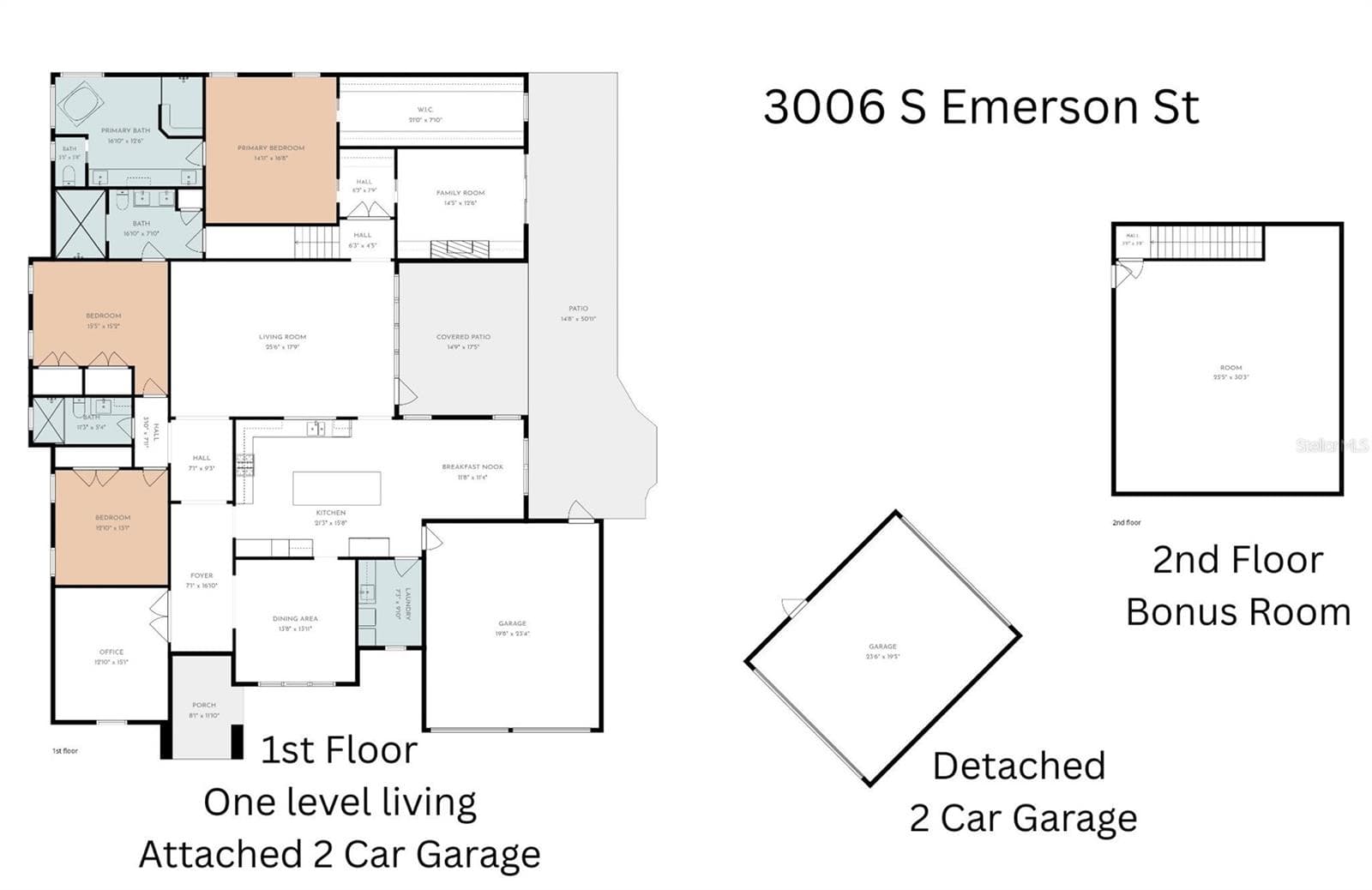 Floor plan - 3006 S EMERSON ST, TAMPA