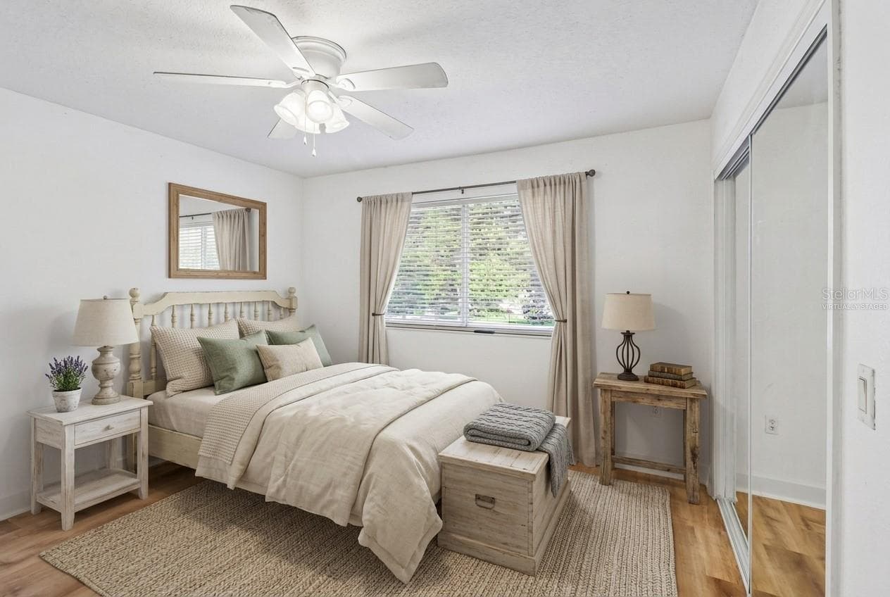 Second floor guest bedroom. Virtually Staged. - 2947 CEDAR CREST DR, APOPKA