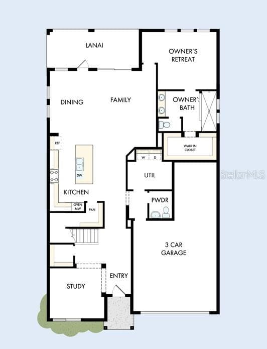 Floor Plan First Floor - 5111 CHATTAHOOCHEE BND, ST CLOUD