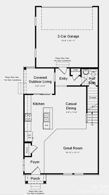 Floor 1 - Additional Highlights Include: Laminate flooring at great room, range package, trash roll out, and quick tread on stairs - 525 Silver Star Boulevard, Indian Trail