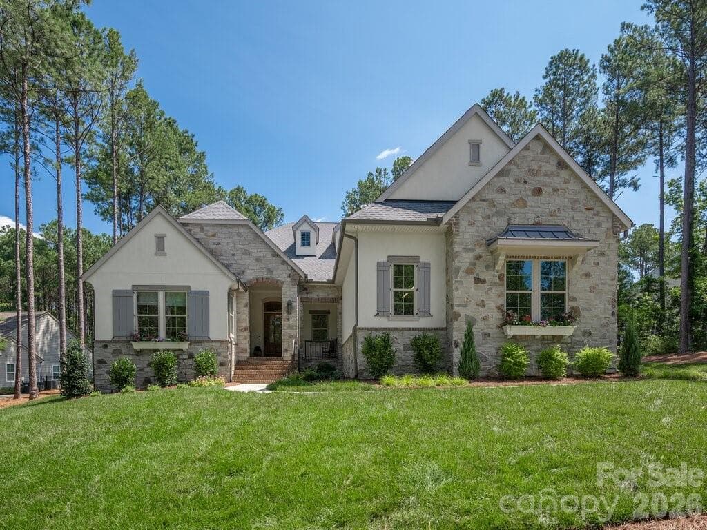 French Cottage Front Elevation - 3098 Sherman Drive, Lancaster