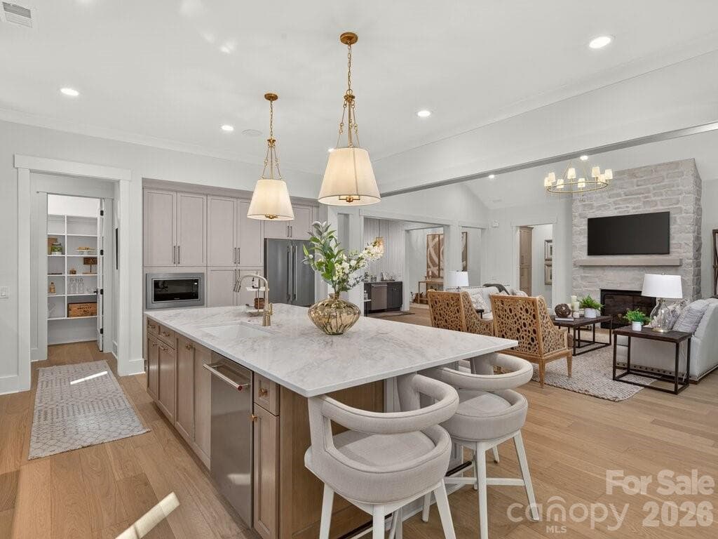 Kitchen Island with view to Pasntry - 3098 Sherman Drive, Lancaster