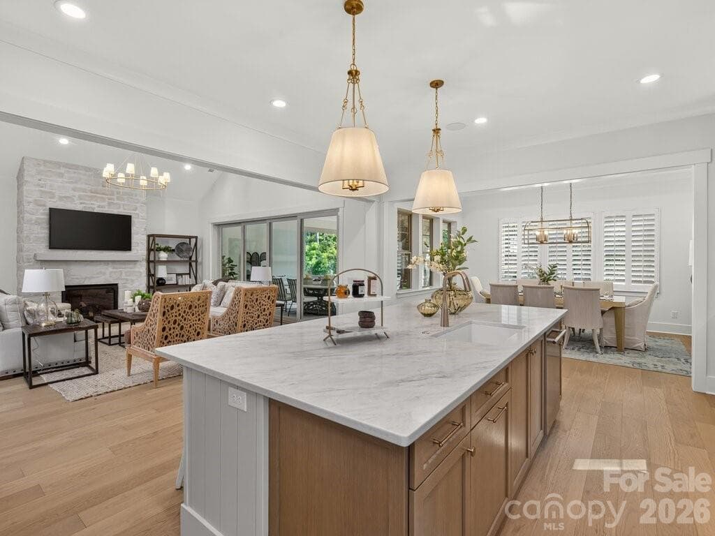 Kitchen with view to Great Room and Dining - 3098 Sherman Drive, Lancaster