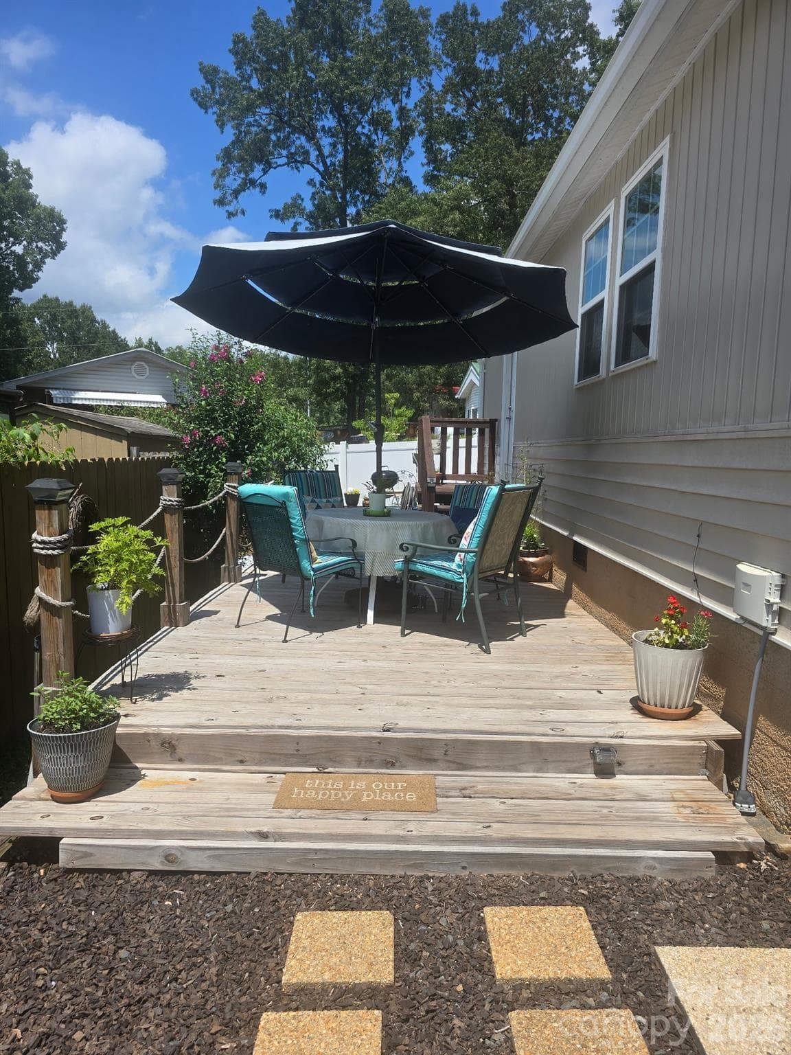 HGrill pad behind deck - 110 Twin Bluff Trail, Mount Gilead