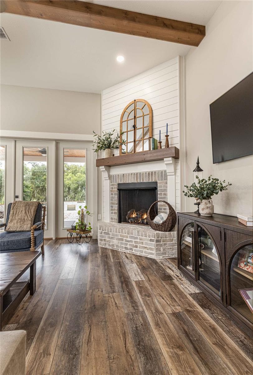 Fireplace of living room - 8818 SW 73RD PATH, BUSHNELL