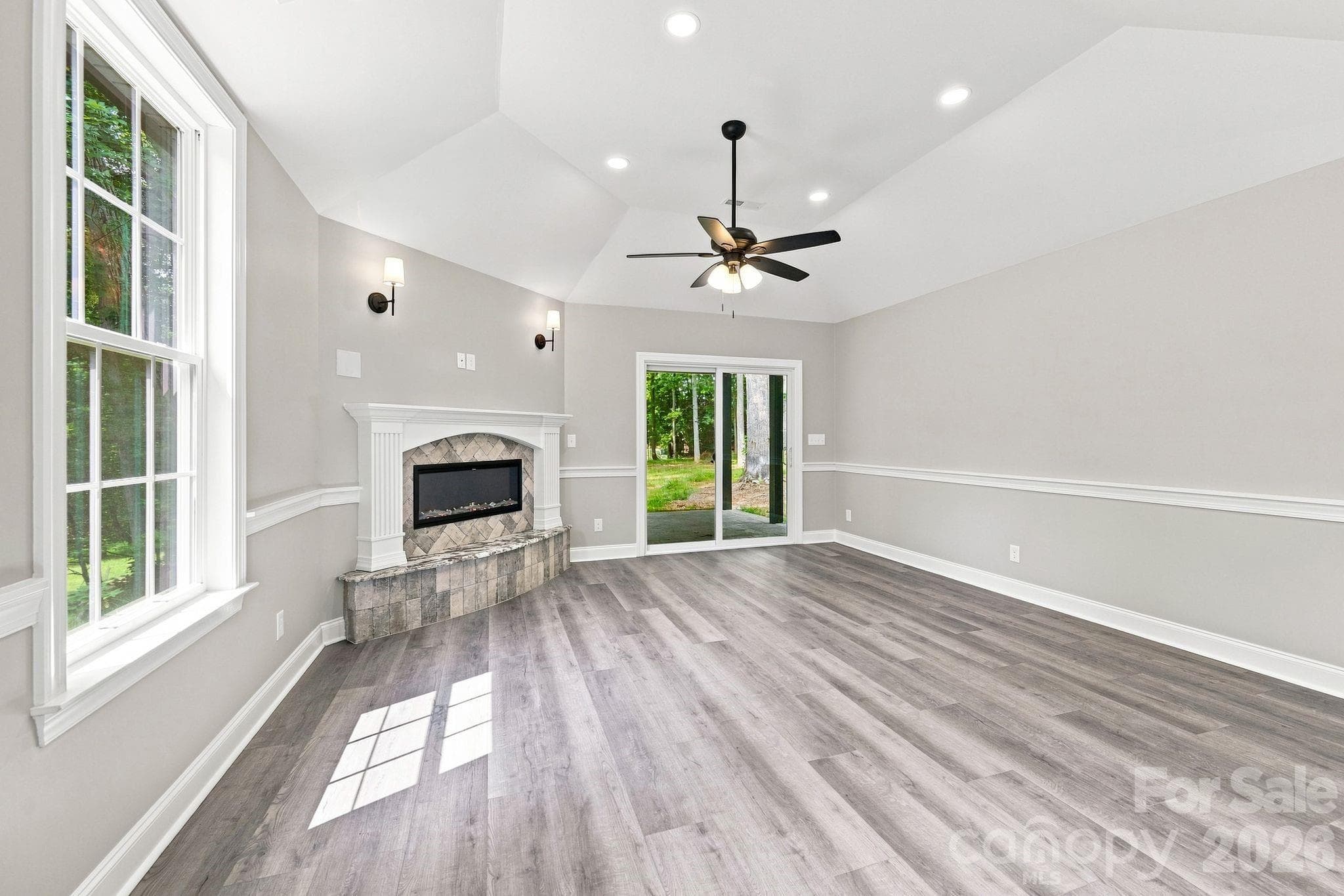 living room view from kitchen - 337 Petree Road, Winston Salem