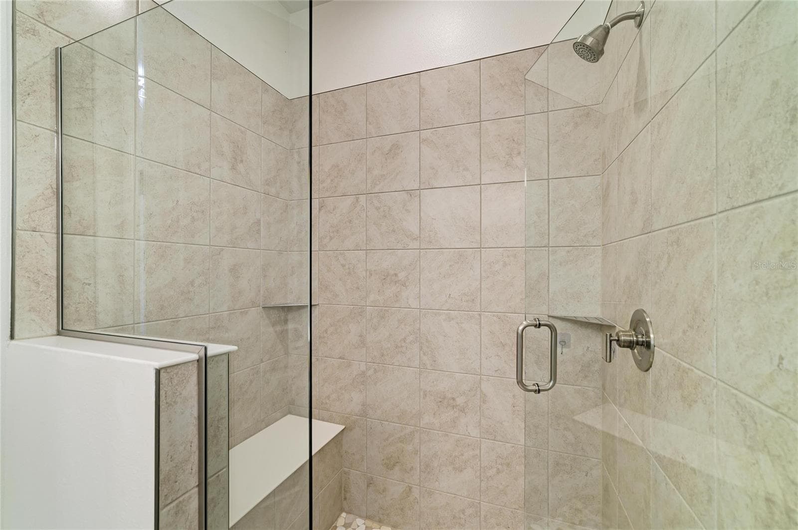 Primary Bathroom with Frameless Shower Enclosure - 10455 WET MARSH CV, PARRISH