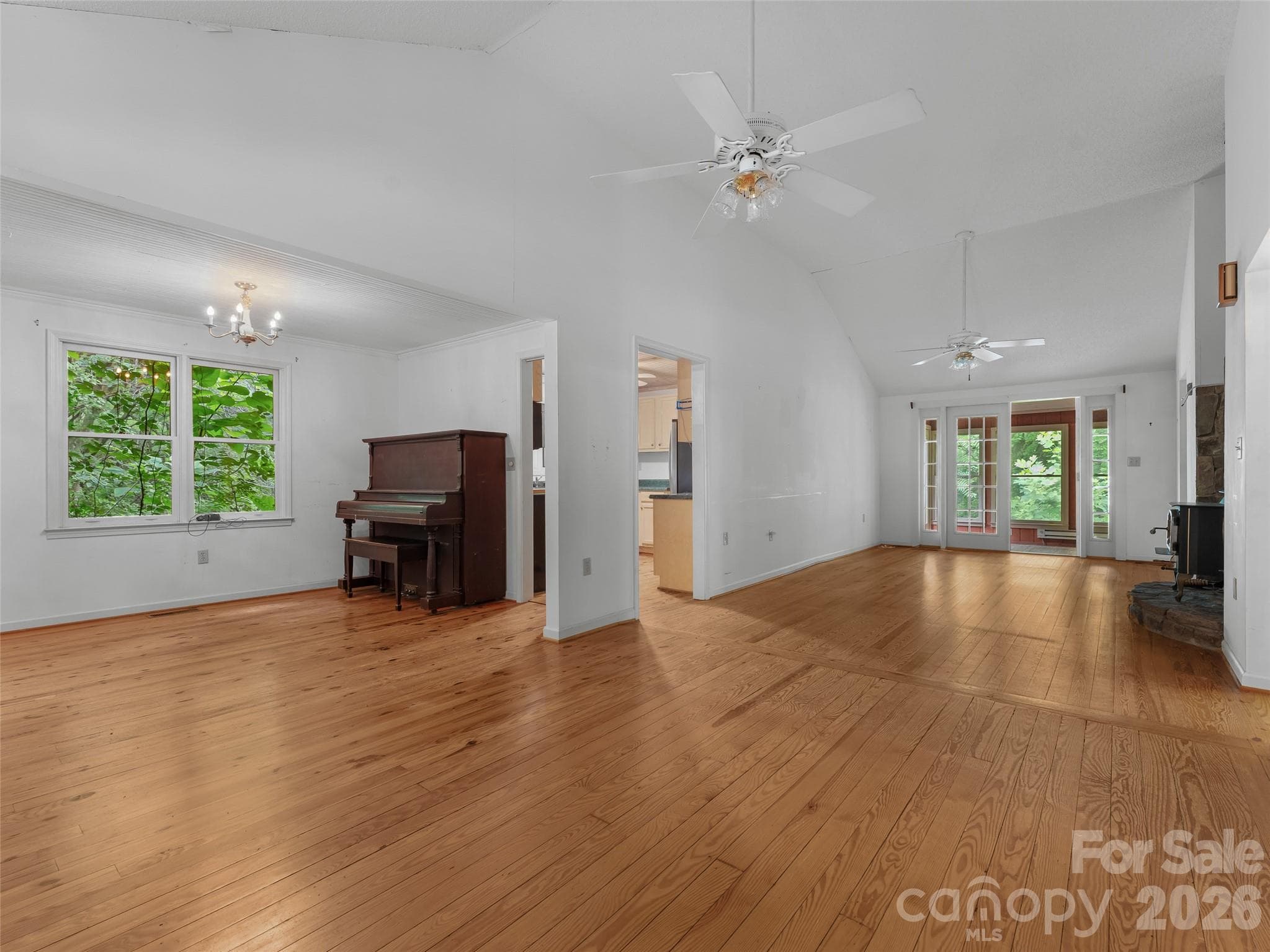 Open floor dining room and living room - 95 Substation Road, Saluda