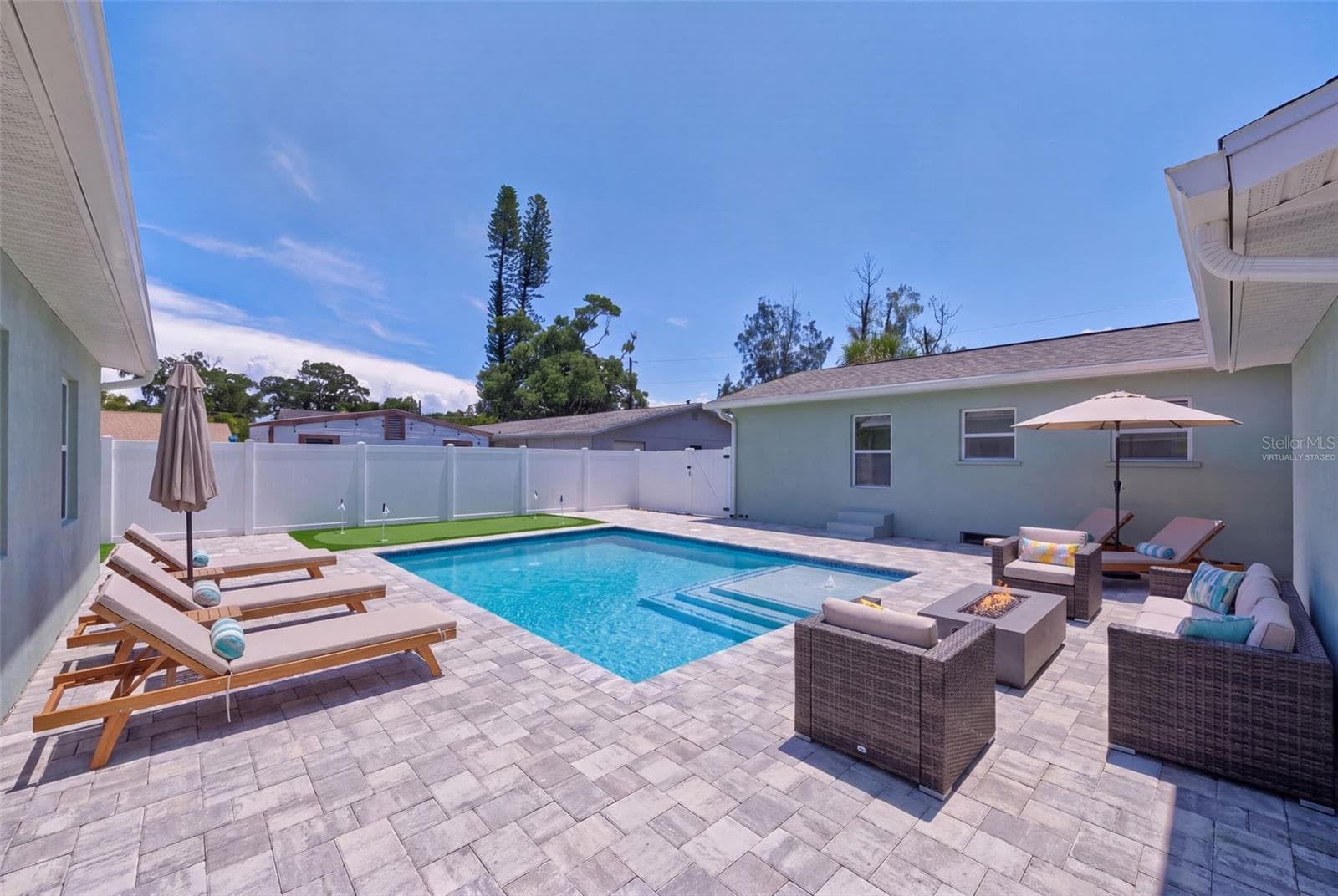 Pool Virtually Staged - 5217 18TH AVE S, GULFPORT