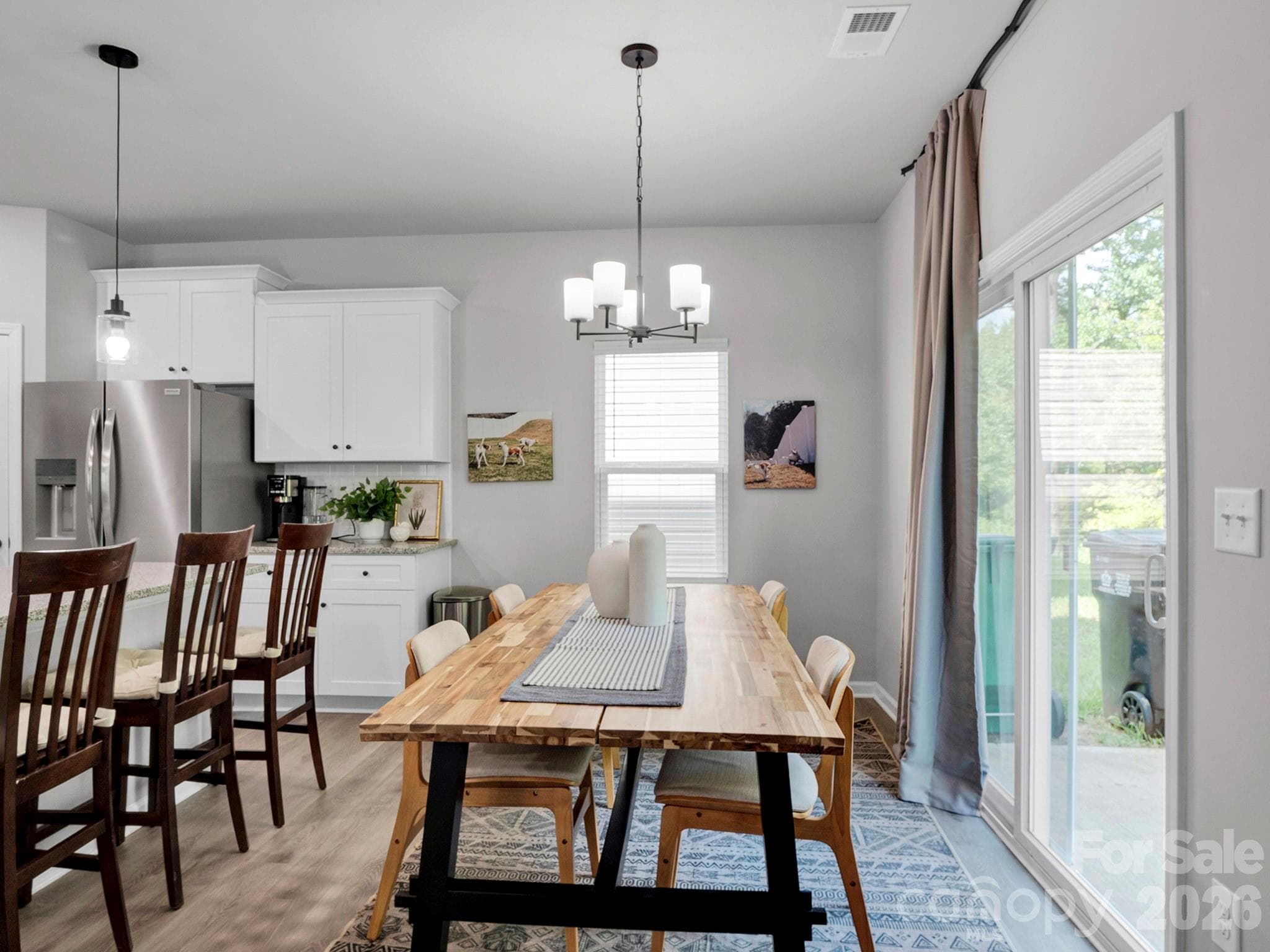 Large dining area in kitchen. - 7203 Stoney Wood Lane, Charlotte
