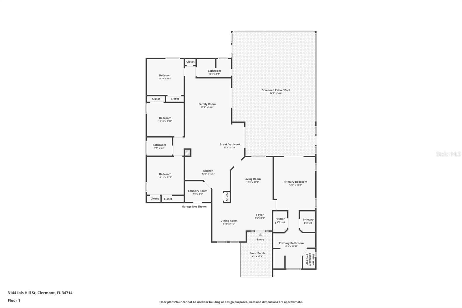 Floor Plan - 3144 IBIS HILL ST, CLERMONT