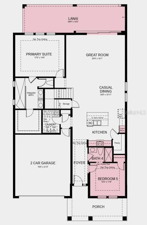 Floor 1 - Additional Highlights Include: whole house impact windows, 8' interior doors, and outdoor kitchen rough-in - 7028 FOXBORO WAY, NOKOMIS