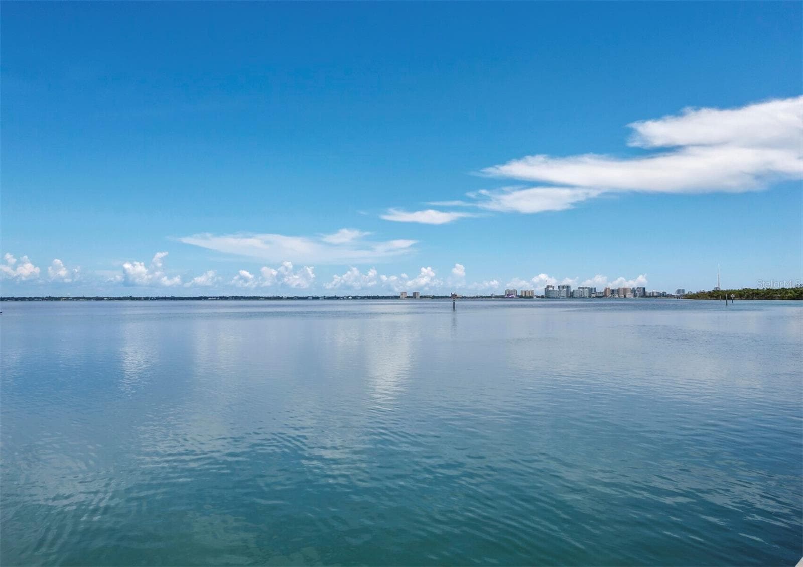 Distant views of downtown Sarasota from the bay front walkway of Bay Harbour - 448 GULF OF MEXICO DR #A104, LONGBOAT KEY