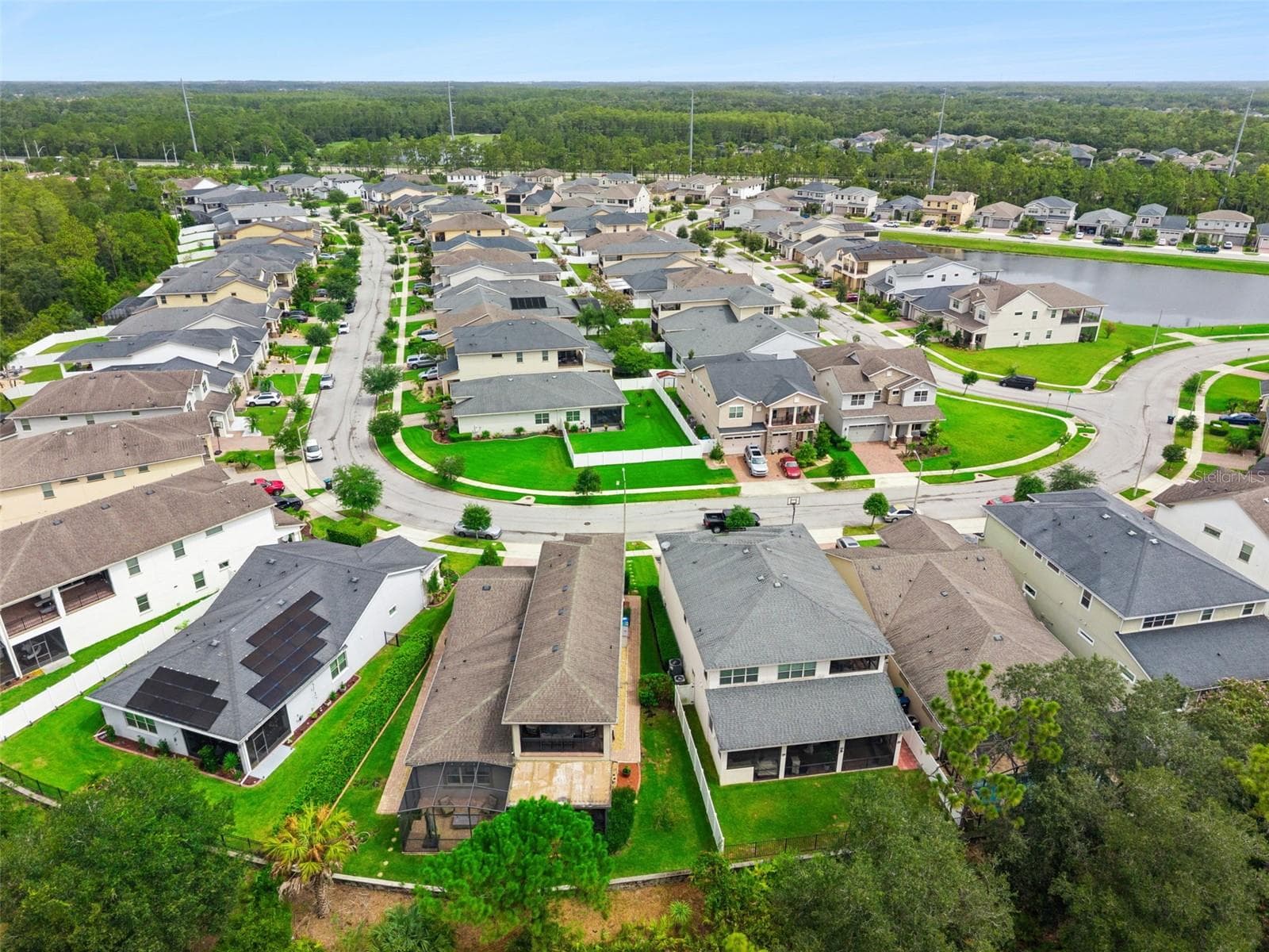 Rear Exterior Aerial - 14156 ALAFAYA OAK BND, ORLANDO
