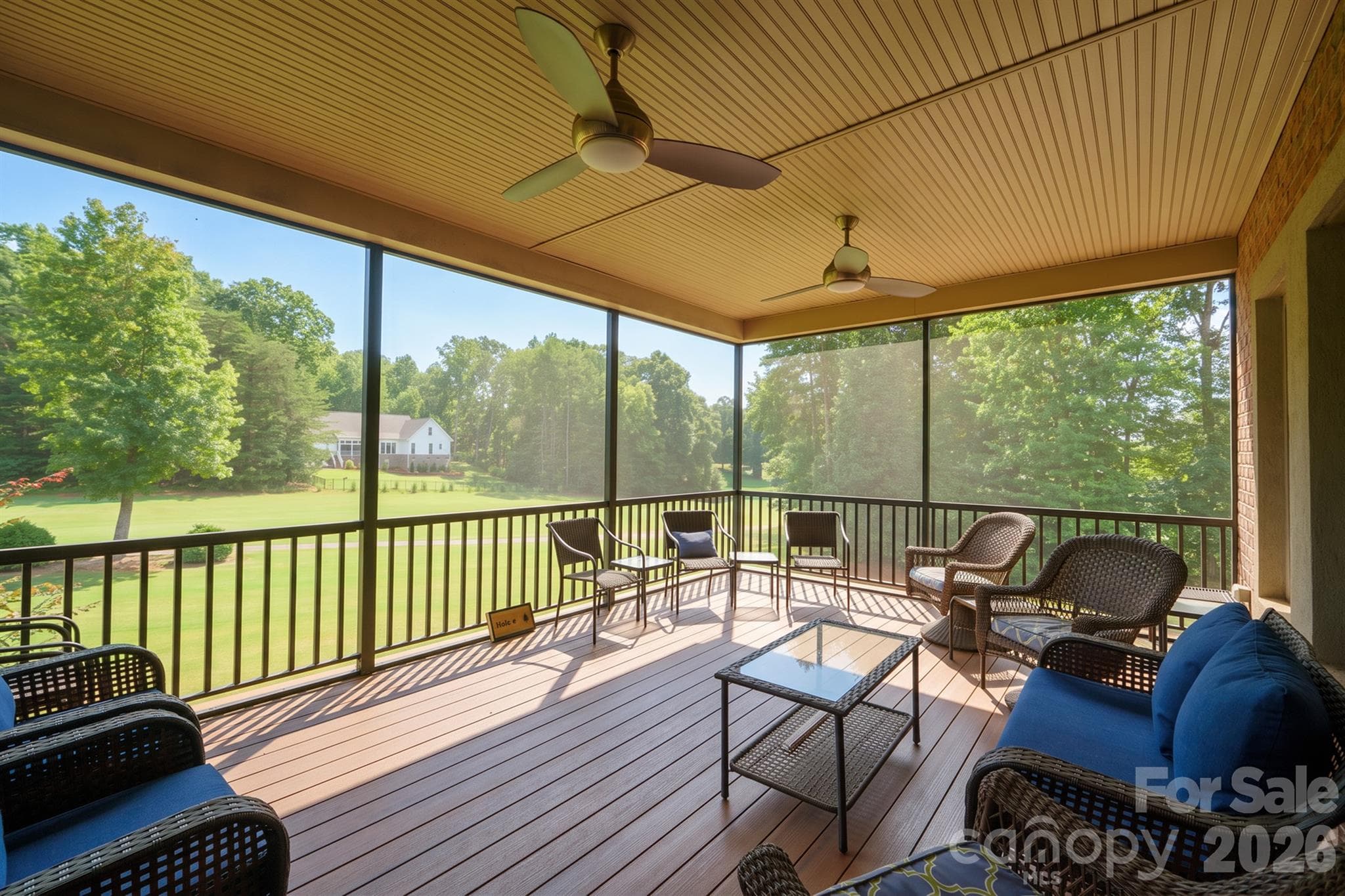 Enjoy the peaceful outdoors on the screened in porch - 121 Cheyenne Lane, Statesville