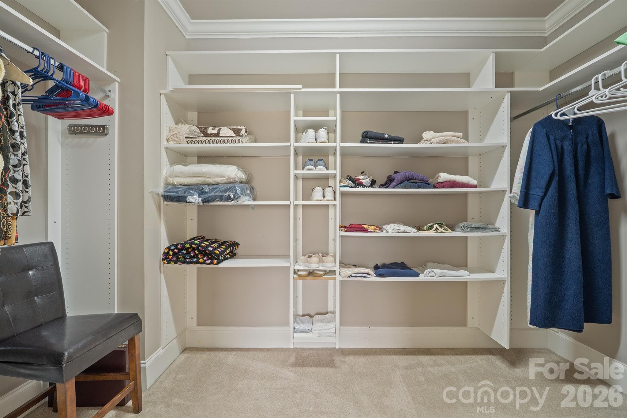 Custom closet in primary - 121 Cheyenne Lane, Statesville