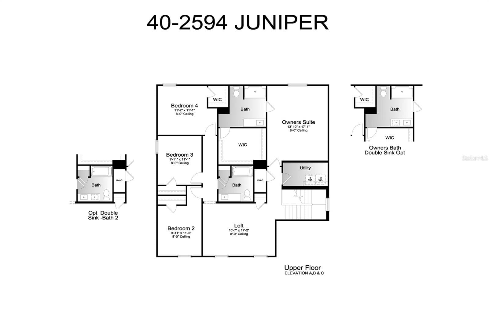 Second Floor - Floor Plan - 12918 RED DEER PL, PARRISH