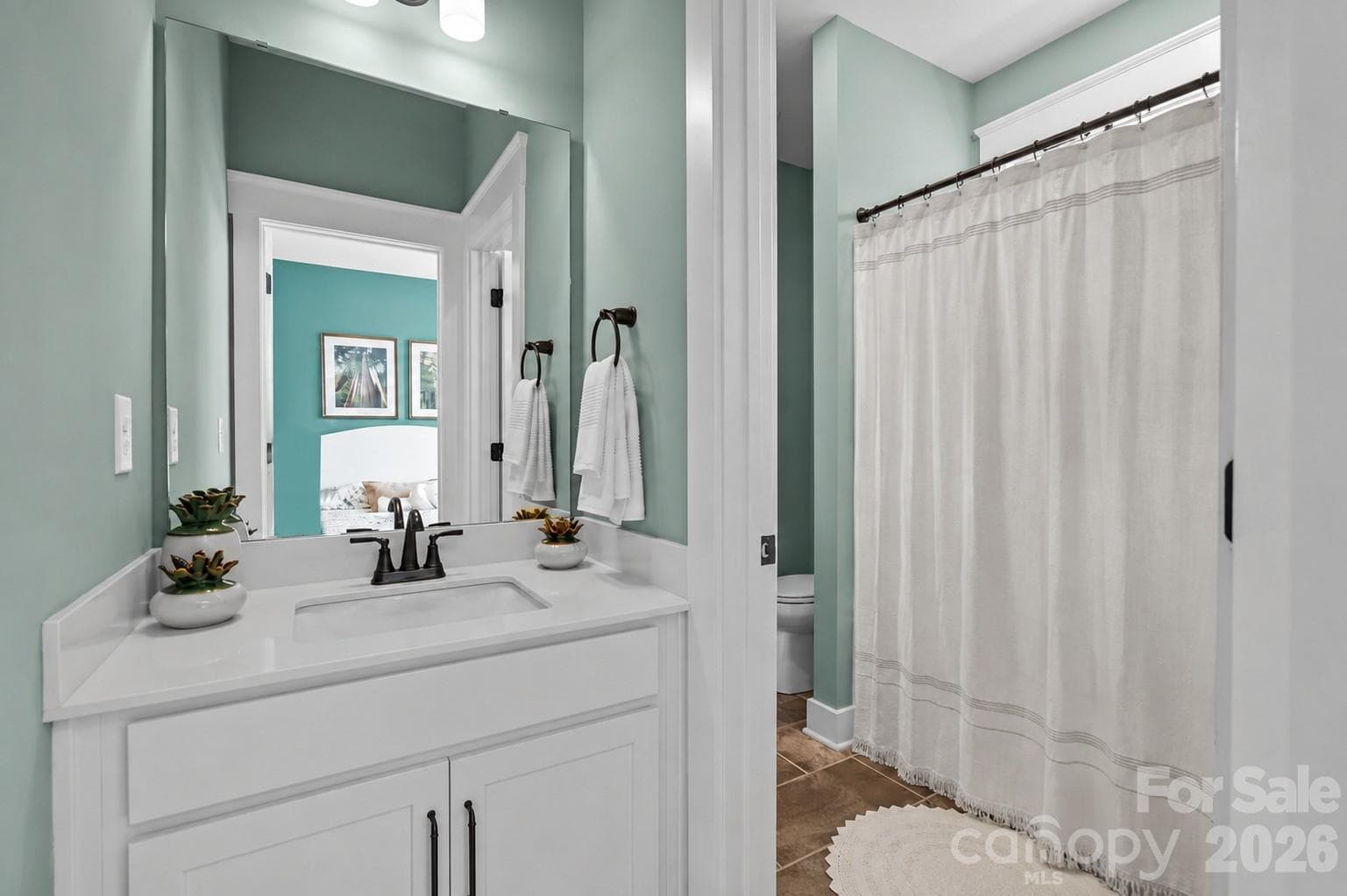 Dedicated Vanity for Bedroom #2 at Shared Bath #2 - Model Home, For Reference Only. - 3031 Grandiose Drive, Indian Trail
