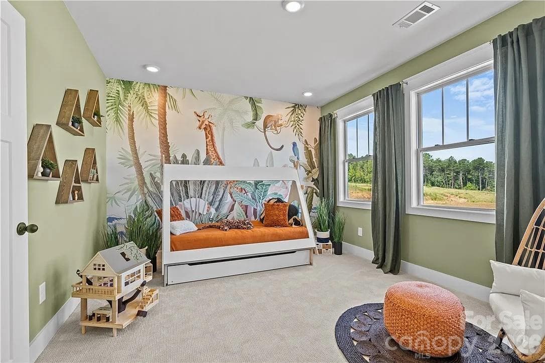 Bedroom #4 with Huge Walk-in Closet & Ensuite Bath - Model Home, For Reference Only. - 3031 Grandiose Drive, Indian Trail